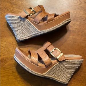 Ugg espadrille leather wedges